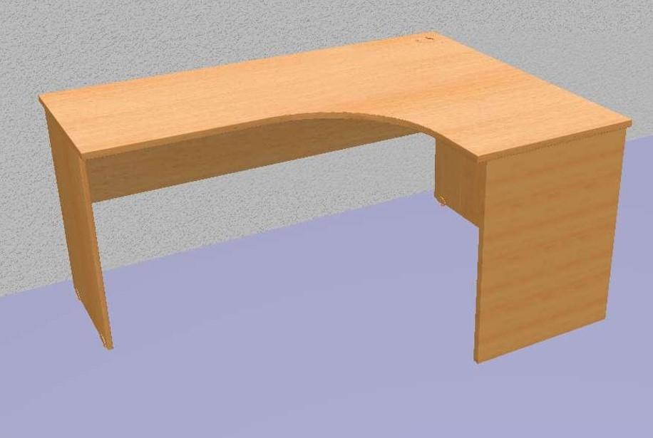 Pracovn&iacute; &scaron;koln&iacute; stůl rohov&yacute;, podnož lamino