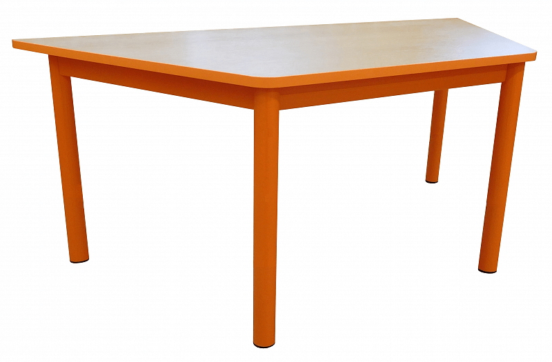 Stůl kovov&yacute; lichoběžn&iacute;k pevn&yacute; (demont)