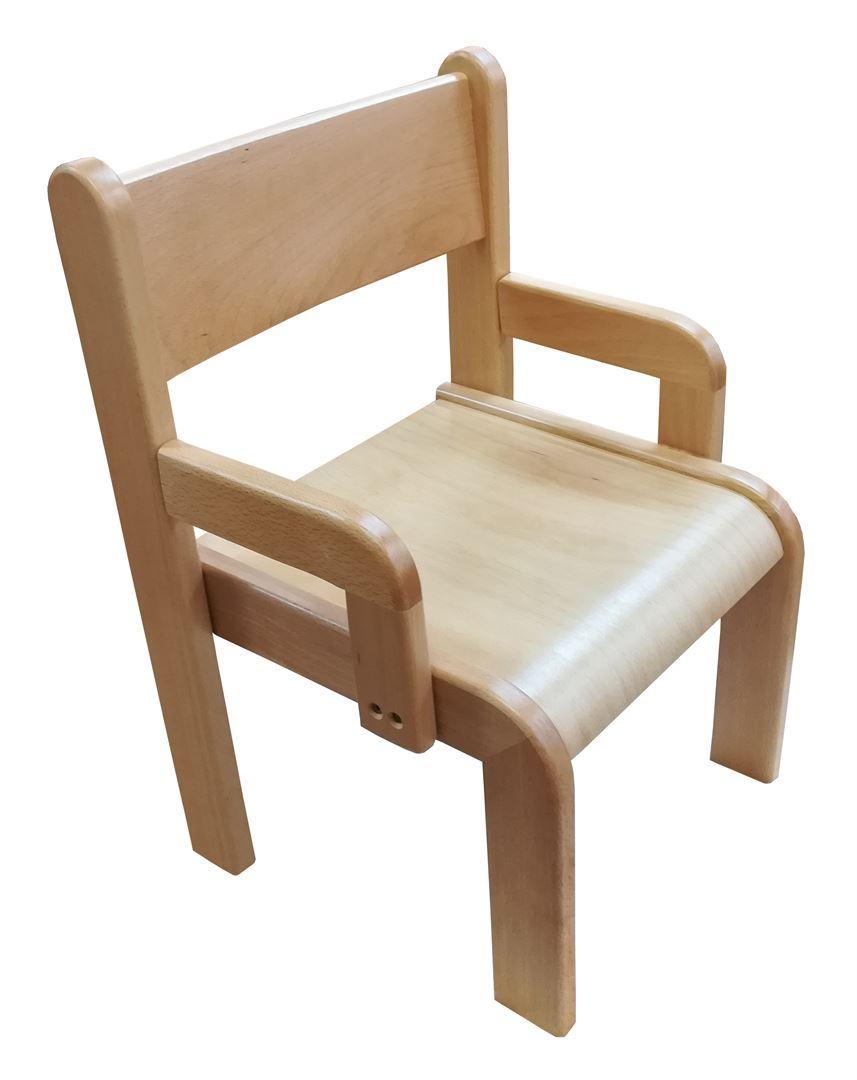 Židle NELA s područkami (př&iacute;rodn&iacute;/mořen&aacute;)