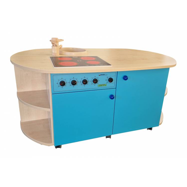 Kuchyňka poj&iacute;zdn&aacute; ostrůvkov&aacute; (&scaron;/v/h) 1220x550x750 mm