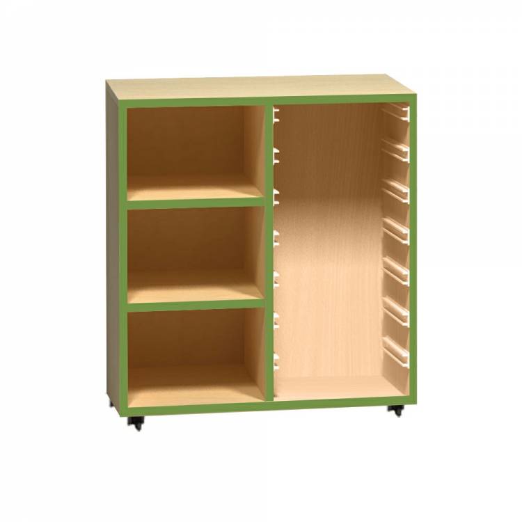Skř&iacute;ňka na plastov&eacute; boxy s policemi PROMA (&scaron;/v/h) 710x760x450 mm