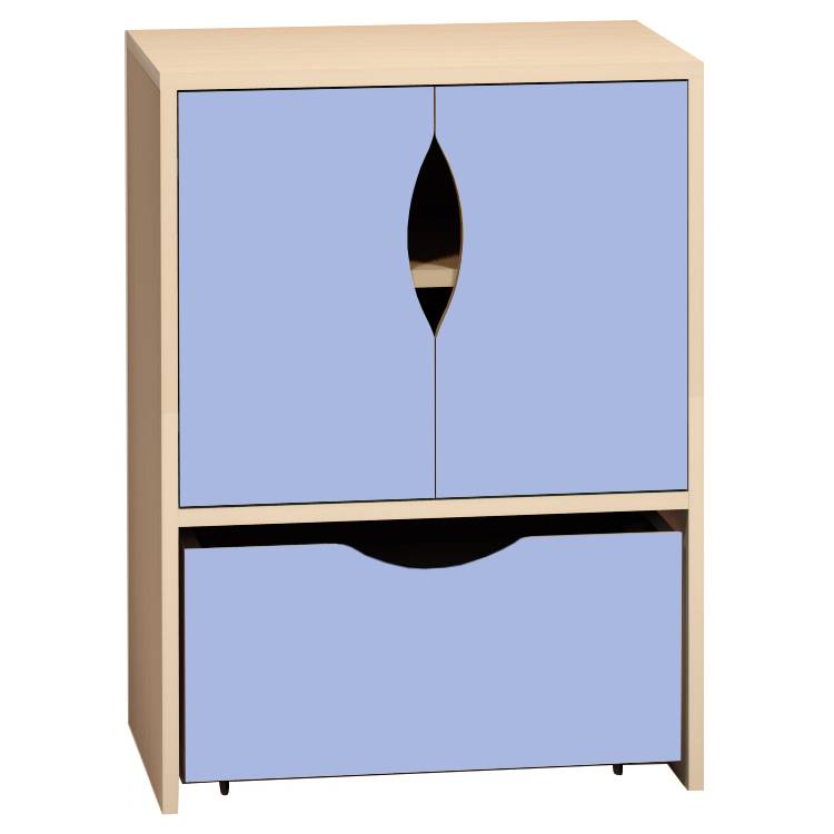 Skř&iacute;ňka s dv&iacute;řky a kontejnerem PROMA (&scaron;/v/h) 600x760x450 mm