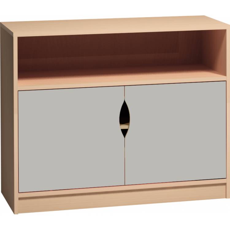 Skř&iacute;ňka s dv&iacute;řky a otevřenou polic&iacute; PROMA (&scaron;/v/h) 1000x760x450 mm