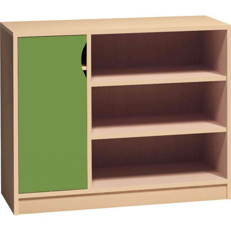 Skř&iacute;ňka s dv&iacute;řkem a otevřen&yacute;mi policemi PROMA (&scaron;/v/h) 1000x760x450 mm