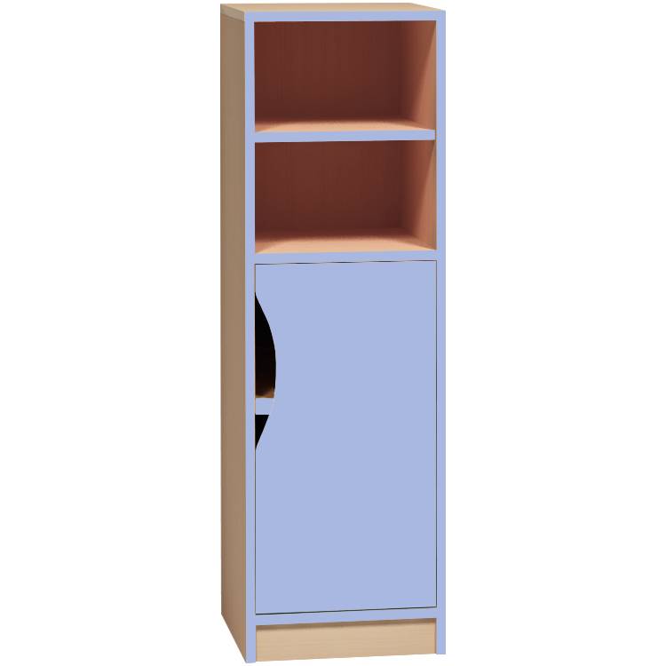 Skř&iacute;ňka s dv&iacute;řkem a policemi &uacute;zk&aacute; PROMA (&scaron;/v/h) 400x1210x450 mm