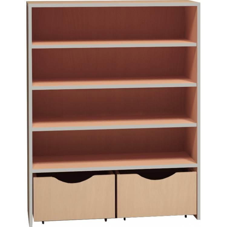 Skř&iacute;ňka s kontejnery a policemi &scaron;irok&aacute; PROMA (&scaron;/v/h) 1000x1210x450 mm