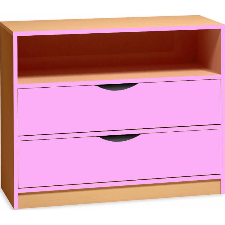 Skř&iacute;ňka se z&aacute;suvkami a otevřenou polic&iacute; PROMA (&scaron;/v/h) 1000x760x450 mm