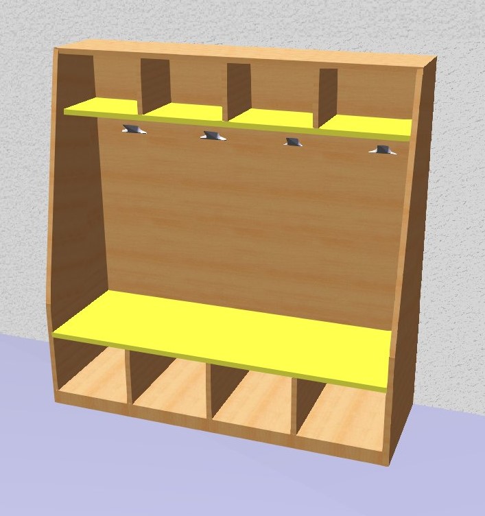 &Scaron;atn&iacute; čtyř-modul ALAN, rozměr 1200x1200x400mm