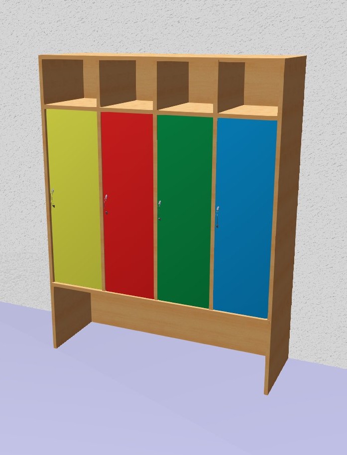 &Scaron;atn&iacute; čtyř-modul LUCAS, rozměr 1200x1500x400mm