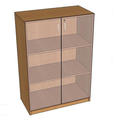 Skř&iacute;ň policov&aacute;, dveře sklo 1135x800x419 mm