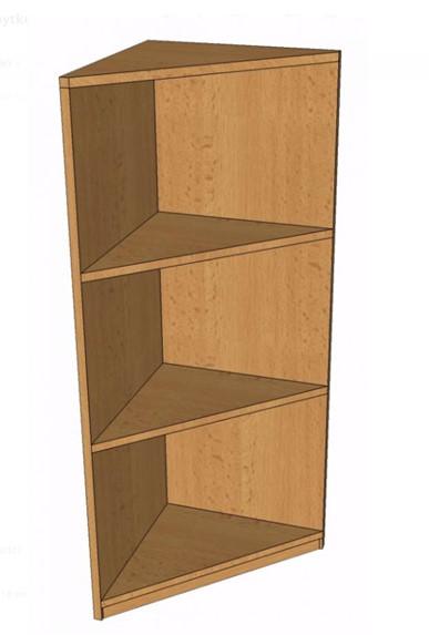 Skř&iacute;ň policov&aacute; - roh vněj&scaron;&iacute; 1135x400x400 mm