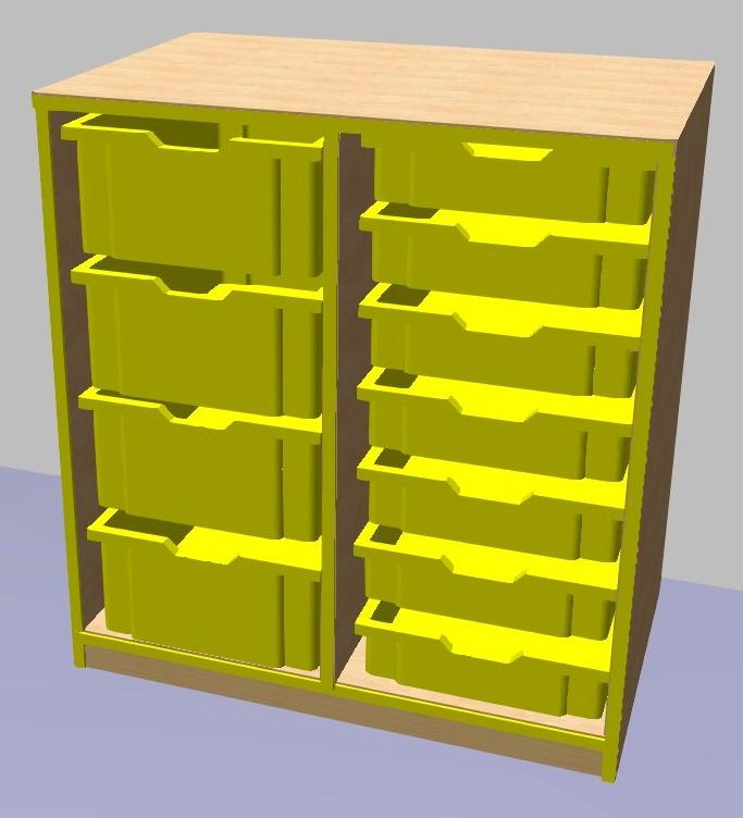 Reg&aacute;l pro plastov&eacute; boxy GRANT 779x700x450