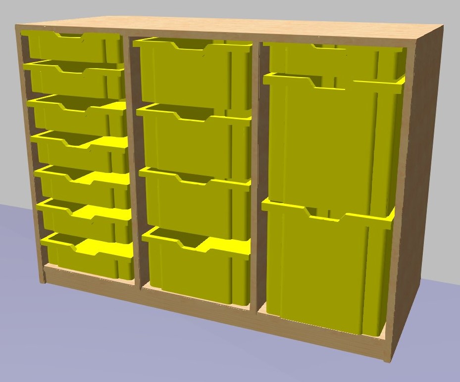 Reg&aacute;l pro plastov&eacute; boxy GRANT 779x1040x450