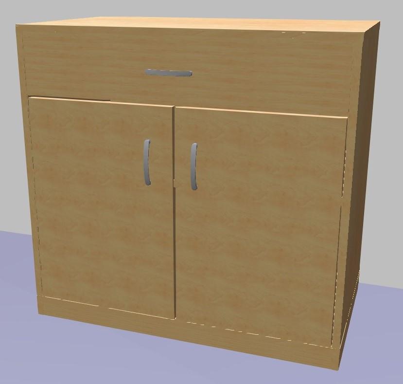 Skř&iacute;ňka s dv&iacute;řky a z&aacute;suvkou GRANT 779x800x450