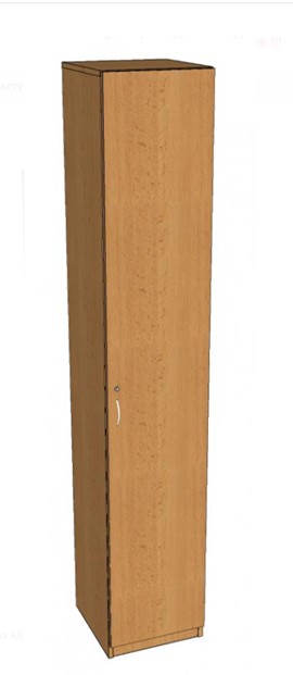 Skř&iacute;ň policov&aacute; s dveřmi &uacute;zk&aacute; 2203x400x419 mm