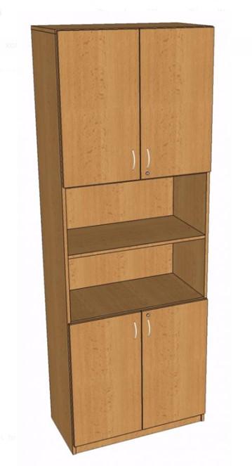 Skř&iacute;ň 4-dveřov&aacute; s nikou 2203x800x419 mm