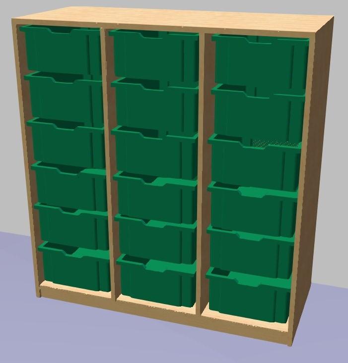 Reg&aacute;l pro plastov&eacute; boxy GRANT 1135x1040x450