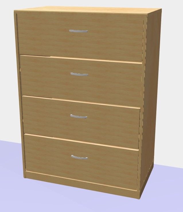 Skř&iacute;ňka se z&aacute;suvkami GRANT 1135x800x450