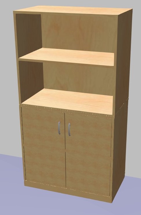 Skř&iacute;ňka s dv&iacute;řky a reg&aacute;lem GRANT 1491x800x450