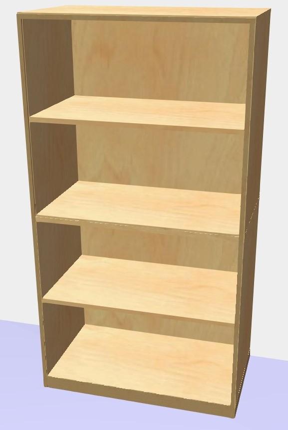 Reg&aacute;l s poličkami GRANT 1491x800x450