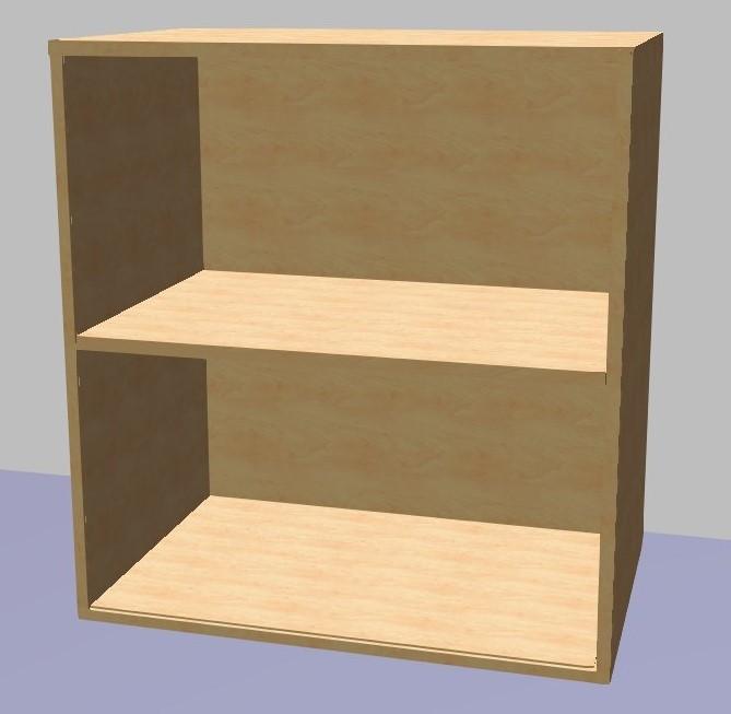 N&aacute;stavec (bez soklu) bez dv&iacute;řek GRANT 750x700x450